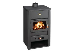 Prity K2 CP W10 Μεταλλική Ξυλόσομπα Καλοριφέρ 13.1kW Μαύρη