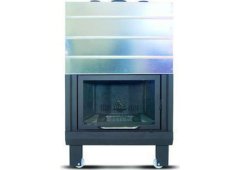 Superkamin Sener 850 Flat C Ενεργειακό Τζάκι 18kW Ίσιο με Πόρτα Συρόμενη Ανοιγόμενη