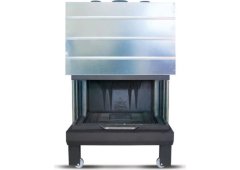 Superkamin Sener 950 Open C Ενεργειακό Τζάκι 17.5kW Τρίπλευρο με Πόρτα Συρόμενη