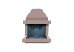 Superkamin K-4 Ανοιχτό Τζάκι Εσωτερικού Χώρου Μαντεμένιο Γκρι 110x65x142cm