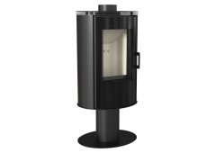 Kratki KOZA/AB/S/N/O/DR/GLASS Χαλύβδινη Ξυλόσομπα 8kW Μαύρη