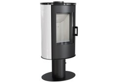 Kratki KOZA/AB/S/N/O/DR/KAFEL Χαλύβδινη Ξυλόσομπα 8kW Λευκή