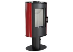 Kratki Koza/AB/S/N/O/DR/Kafel Κεραμική Ξυλόσομπα 8kW Κόκκινη