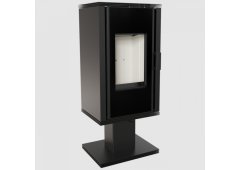 Kratki KOZA/ENYO/FLAT/03 Χαλύβδινη Ξυλόσομπα 6kW Μαύρη