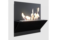 Kratki Besta Επιτοίχιο Τζάκι Βιοαιθανόλης Εσωτερικού Χώρου Μαύρο 45x45x15.2cm