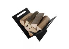 Kratki KOSZ/X Μεταλλικό Καλάθι Αποθήκευσης Ξύλων 60.9x40x35.4cm Μαύρο