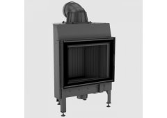 Kratki Nadia 10 Ενεργειακό Τζάκι Ξύλου Αερόθερμο 10kW Ίσιο με Ανοιγόμενη Πόρτα Black