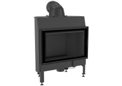 Kratki Nadia 12 Ενεργειακό Τζάκι Ξύλου 12kW Ίσιο με Ανοιγόμενη Πόρτα Black