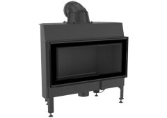 Kratki Nadia 14 Ενεργειακό Τζάκι Ξύλου 14kW Ίσιο με Ανοιγόμενη Πόρτα Black