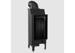 Kratki Nadia 9 Black Ενεργειακό Τζάκι Ξύλου Ίσιο με Ανοιγόμενη Πόρτα