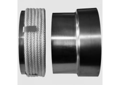 Kratki PRZ/150 Συστολή Καπνοδόχου Μεταλλική 150mm Ασημί