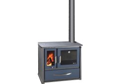 Syrios Alea Χαλύβδινη Ξυλόσομπα με Φούρνο 11.5kW Μπλε