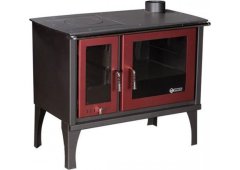 Syrios Roino Χαλύβδινη Ξυλόσομπα με Φούρνο 11.5kW Μπορντό