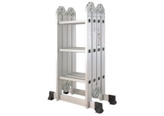 Inox Kiss Πολυμορφική Σκάλα Αλουμινίου 4x3 με Μέγιστο Ύψος 3.52m
