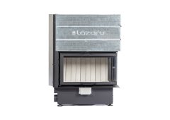 Lazaru Corner Premium 90/51 Ενεργειακό Τζάκι 13.2kW Δεξιά Συρόμενη Ανοιγόμενη Πόρτα με Βεντιλατέρ