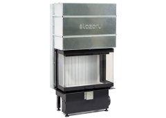 Lazaru 3 Side Premium 70/52 Ενεργειακό Τζάκι Αερόθερμο 12kW Τρίπλευρο Συρόμενη Πόρτα με Βεντιλατέρ