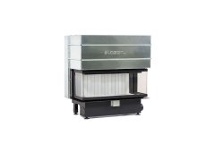 Lazaru e-3 SIDE 110/52 Ενεργειακό Τζάκι Αερόθερμο 12.7kW Τρίπλευρο με Συρόμενη Πόρτα με Βεντιλατέρ