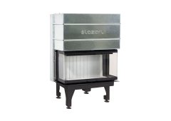 Lazaru e-3 SIDE 90/52 Ενεργειακό Τζάκι Αερόθερμο 11kW Τρίπλευρο με Συρόμενη Πόρτα