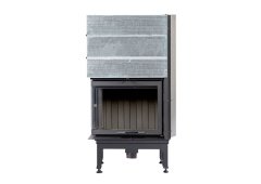 Lazaru e-CORNER 70/51 Ενεργειακό Τζάκι Ξύλου Αερόθερμο 11kW Αριστερή Συρόμενη Πόρτα