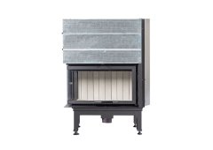 Lazaru e-Corner 90/51 Ενεργειακό Τζάκι Ξύλου Αερόθερμο 12kW Αριστερή Συρόμενη Πόρτα με Βεντιλατέρ