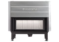 Lazaru e-Flat 110/47 Ενεργειακό Τζάκι Ξύλου Αερόθερμο 15kW Ίσιο Συρόμενη Πόρτα με Βεντιλατέρ