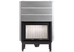 Lazaru e-FLAT 80/51 Ενεργειακό Τζάκι Ξύλου Αερόθερμο 12.2kW Ίσιο με Συρόμενη Πόρτα με Βεντιλατέρ