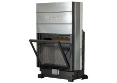 Lazaru Flat Premium 90/65 Ενεργειακό Τζάκι Αερόθερμο 13.5kW Ίσιο Ανοιγόμενη Πόρτα Kit Βεντιλατέρ