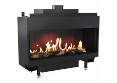 Kratki Leo 100 G31 37 MBAR Ενεργειακό Τζάκι Αερίου 9.2kW Ίσιο με Σταθερή Πόρτα