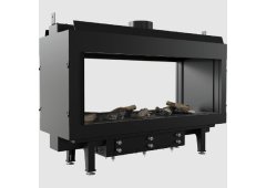 Kratki Leo 100 Tunel G31 37 MBAR Ενεργειακό Τζάκι Αερίου 8.2kW Διαμπερές με Σταθερή Πόρτα