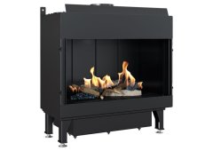 Kratki Leo 70 G20 Ενεργειακό Τζάκι Αερίου 7.3kW Ίσιο με Σταθερή Πόρτα