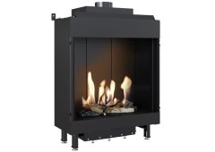 Kratki Leo 76 62 G20 Ενεργειακό Τζάκι Αερίου Αερόθερμο 8.6kW Ίσιο με Σταθερή Πόρτα