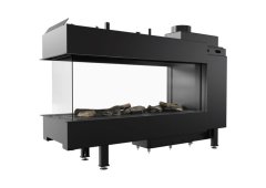 Kratki Leo LP 100 Tunel G31 37 MBAR Ενεργειακό Τζάκι Αερίου 8.2kW Τρίπλευρο με Σταθερή Πόρτα