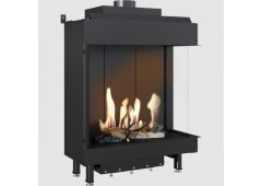 Kratki Leo P 76 62 G31 37 MBAR Ενεργειακό Αερίου 5.1kW Δεξιά Γωνία με Σταθερή Πόρτα