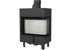 Kratki Lucy 12 P BS Ενεργειακό Τζάκι Ξύλου 12kW Δεξιά Γωνία με Ανοιγόμενη Πόρτα