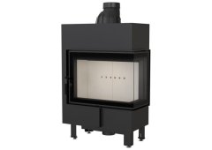 Kratki Lucy 12 Slim P BS Ενεργειακό Τζάκι Ξύλου 8kW Δεξιά Γωνία με Ανοιγόμενη Πόρτα