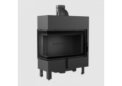 Kratki Lucy 14 SLIM L BS Ενεργειακό Τζάκι Ξύλου 10kW Αριστερή Γωνία με Ανοιγόμενη Πόρτα