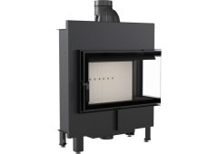 Kratki Lucy 14 SLIM P BS Ενεργειακό Τζάκι Ξύλου 10kW Δεξιά Γωνία με Ανοιγόμενη Πόρτα