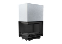 Kratki Maja L BS G Ενεργειακό Τζάκι Ξύλου 8kW Αριστερή Γωνία με Συρόμενη Πόρτα