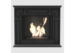 Kratki March Tuv Επιδαπέδιο Τζάκι Βιοαιθανόλης Εσωτερικού Χώρου Μαύρο 100x25.25x85.7cm