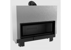 Kratki MB120 G Ενεργειακό Τζάκι Ξύλου 20kW Ίσιο με Συρόμενη Πόρτα Black