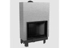 Kratki MBA 17 Guillotine Ενεργειακό Τζάκι Ξύλου 17kW Ίσιο με Συρόμενη Πόρτα Black