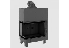 Kratki MBA L BS Black Ενεργειακό Τζάκι Ξύλου 17kW Αριστερή Γωνία με Ανοιγόμενη Πόρτα