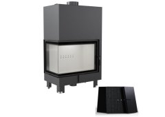 Kratki MBA PW 17 L BS W Τζάκι Καλοριφέρ Αριστερή Γωνία Ανοιγόμενη Πόρτα Κλειστού Δοχείου Black