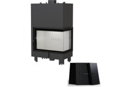 Kratki MBA PW 17 P BS WBL Ενεργειακό Τζάκι Καλοριφέρ Δεξιά Γωνία Ανοιγόμενη Πόρτα Κλειστού Δοχείου