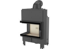 Kratki MBM L BS Ενεργειακό Τζάκι Ξύλου 10kW Αριστερή Γωνία με Ανοιγόμενη Πόρτα Κλειστού Δοχείου