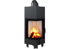 Kratki MBN 680 L BS Ενεργειακό Τζάκι Ξύλου Αερόθερμο 10kW Αριστερή Γωνία με Ανοιγόμενη Πόρτα