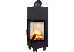 Kratki MBN 680 P BS Ενεργειακό Τζάκι Ξύλου Αερόθερμο 10kW Δεξιά Γωνία με Ανοιγόμενη Πόρτα