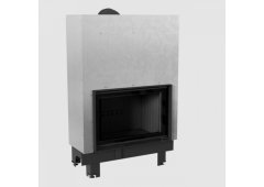 Kratki MBO G Ενεργειακό Τζάκι Ξύλου Αερόθερμο 15kW Ίσιο με Συρόμενη Πόρτα Black