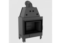 Kratki MBO PF Ενεργειακό Τζάκι Ξύλου Αερόθερμο 15kW Ίσιο με Ανοιγόμενη Πόρτα Black