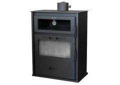 Gekas Metal MG 300 Χαλύβδινη Ξυλόσομπα με Φούρνο 15.3kW Μαύρη